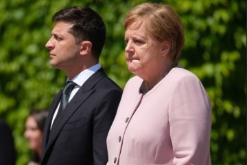 Зеленский и Меркель