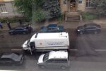 Из-за взрыва автомобиля возле Львовского райотдела ранен милиционер