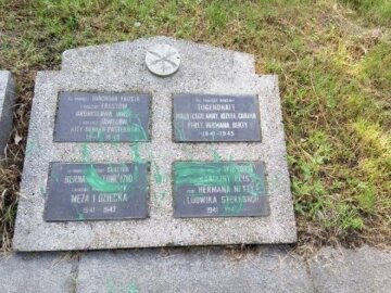 Львівські вандали поглумилися над пам'ятником жертв Голокосту