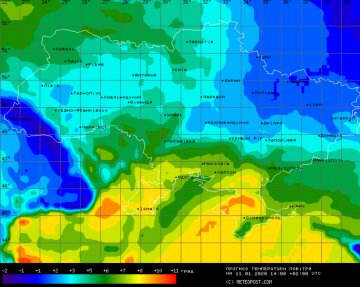 Погода в Україні, фото: Meteopost com