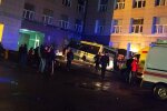 Автобус врезался в госуниверситет в Великом Новгороде, скрин с видео