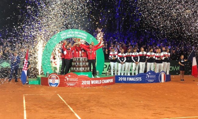 Вендетта по-балкански: сборная Хорватии выиграла Кубок Дэвиса, победив французов