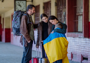 Українські біженці / фото: Х