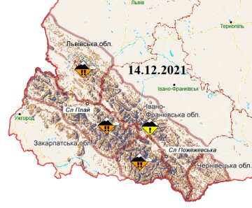 Сніголавинна ситуація, фото Укргідрометцентр