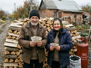 Субсидія на дрова, вугілля і газ. Фото: згенероване ШІ