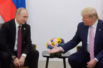 Трамп вместе с Путиным / фото: BBC