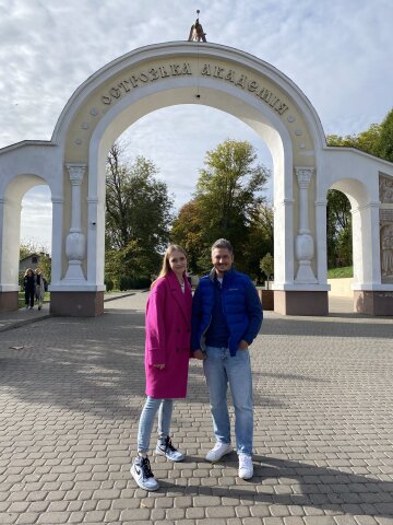 Олександр Педан із донькою Лєрою. Фото: пресслужба Нового каналу