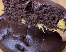 Шоколадно-апельсиновий пісний пиріг: фото скрін рецепту