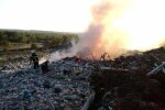 сміттєзвалище на Полтавщині у вогні