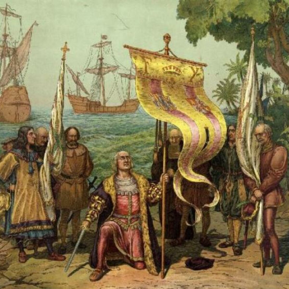 У якому році Колумб відплив у своєму відкритті Америки?