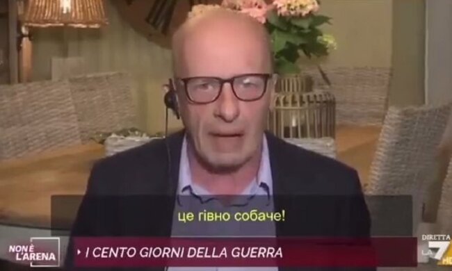 Італійський журналіст. Фото: скриншот Telegram