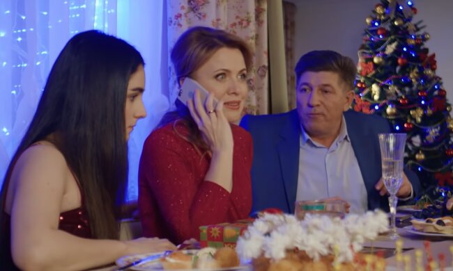 Новый год. кадр из фильма "Новогодний ангел"