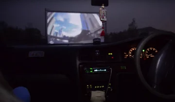 автокінотеатр, скріншот з відео