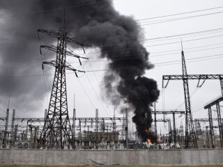Російські удари по енергетиці. Фото ТСН
