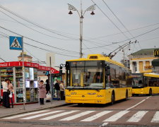 В Киеве на ходу сгорел троллейбус: первые кадры