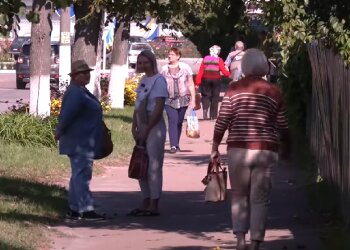 Украинские пенсионеры, скриншот: YouTube