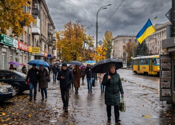 осіння погода дощ похолодання Україна
