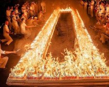 Пиріг із тисячами свічок став світовим рекордом (ФОТО)