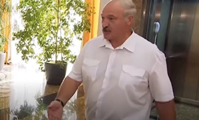 Александр Лукашенко, скриншот видео