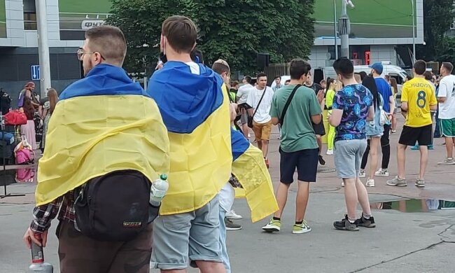 Українські фанати. Фото: "Сегодня"