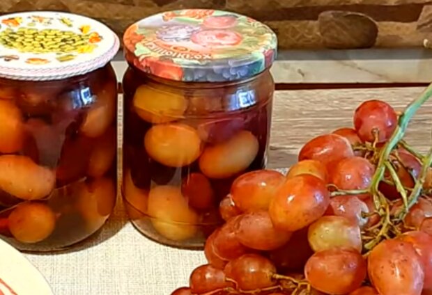 Маринований виноград, фото: скріншот: YouTube