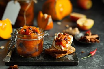 Консервированная тыква с яблоками, фото lefood