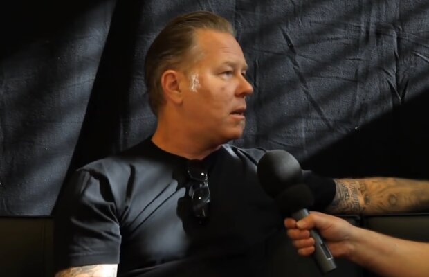 Джеймс Хэтфилд из Metallica, кадр из интервью