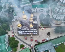 Пожежа в Успенському соборі Києво-Печерської лаври