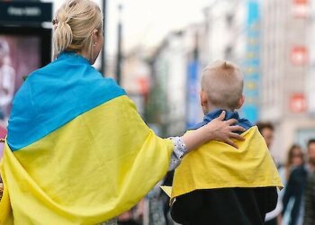 Украинские беженцы / фото: BBC