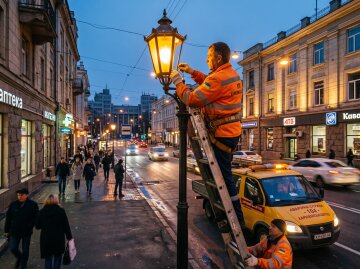вуличне освітлення Харків ліхтар ремонт