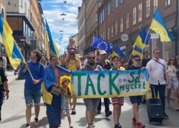 Украинские беженцы в Швеции