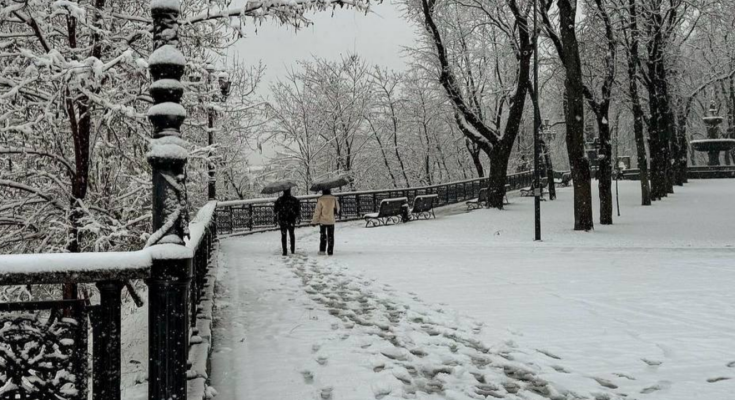 Зима, украинцы, снег, фото из соцсетей