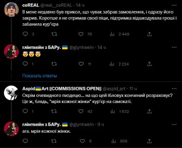 Комментарии к публикации, скриншот: Twitter