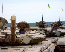 Українські танкісти показали бойову підготовку (відео)