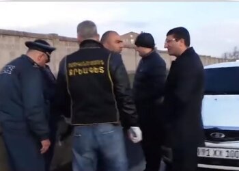 перестрелка в Армении, скриншот с видео