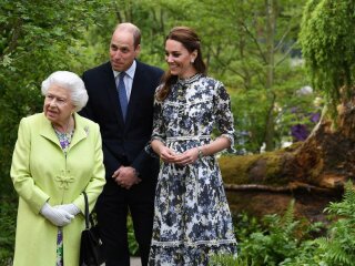 Єлизавета II, принц Вільям і Кейт Міддлтон, фото:  Instagram / kensingtonroyal