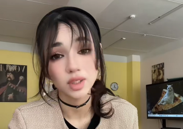 Учительница Кристина Калугина, кадр из видео