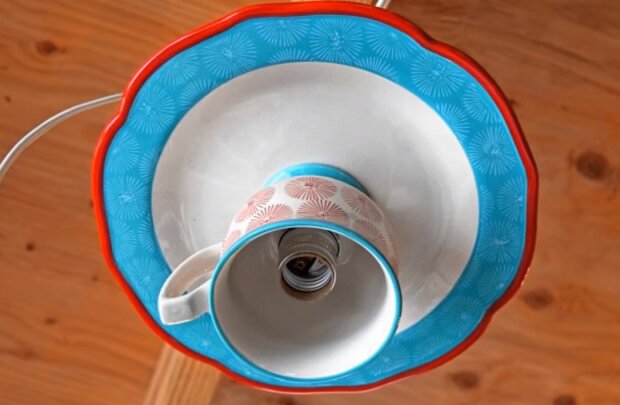 Чашка-плафон, фото YouTube