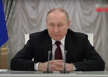 Путин, скриншот из видео заседания Совбеза