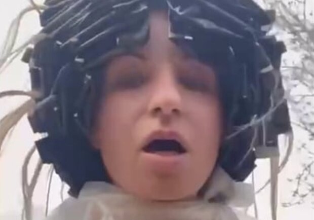 Пострадавшая одесситка, скриншот из видео