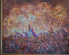 На конкурсі в Криму перемогла картина з нацистськими прапорами