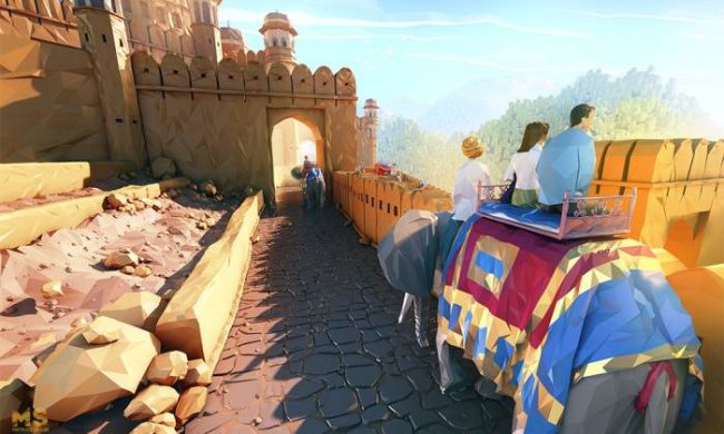 "Мир в гранях" от польского художника перевернет ваше сознание: фантастические картины-оригами