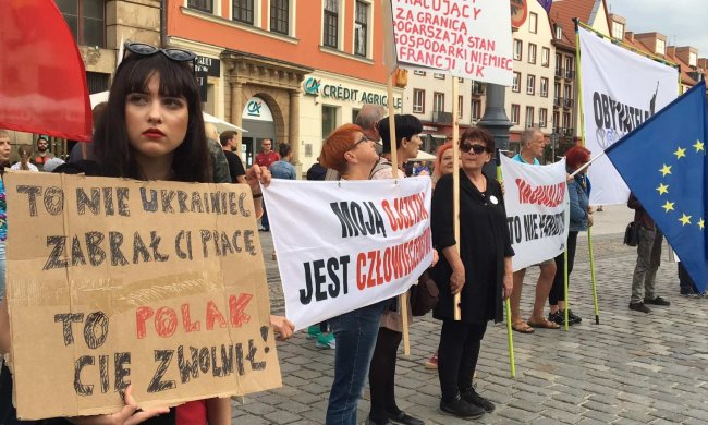 Митинг в Польше