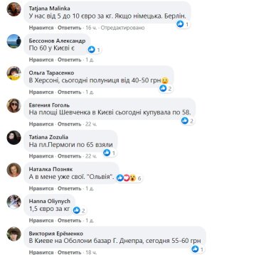 Комментари к публикации Анжелики Рудницкой: Facebook