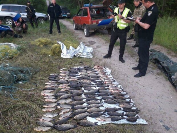 незаконный вылов рыбы // фото с фейсбук ГЭИ Украины