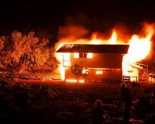 На Харківщині чоловік зарізав та спалив сусіда