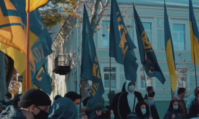 Нацкорпус влаштував акцію в Одесі