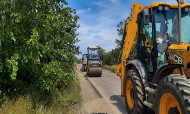 Ремонт дороги, кадр з відео