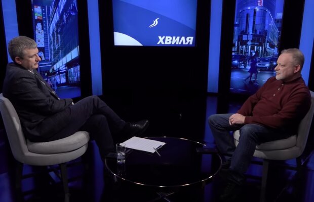 Юрий Романенко и Александр Керенский, скриншот с видео