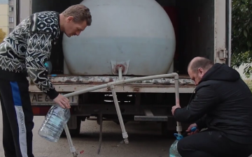 Подвоз воды. Фото: скрин youtube